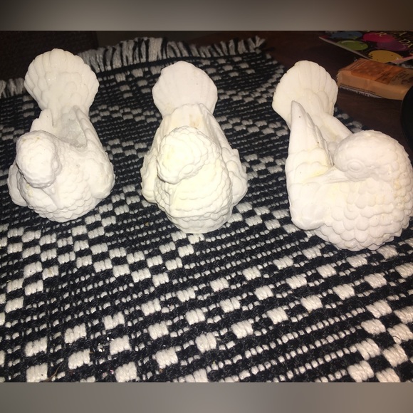 Vintage Italian Santini White Dove Set of 3 - Picture 1 of 6